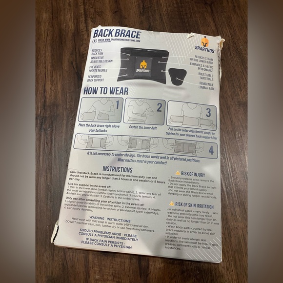 Sparthos Back Brace for Lower Back Pain - Immediate Relief from Sciatica, - Picture 13 of 14